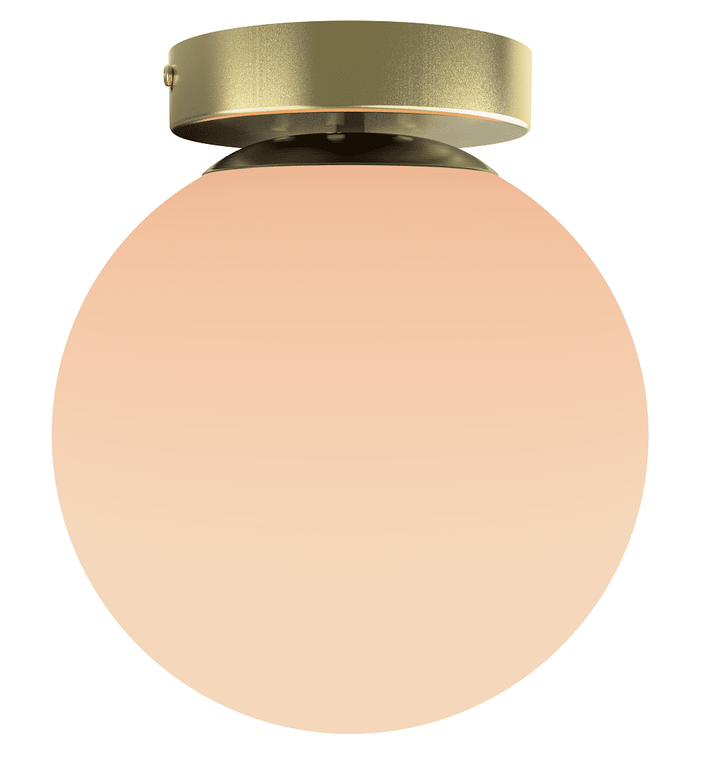 Better Homes & Gardens 8" Classic Brass Ceiling Light, E26 Socketed Base, LED Light Bulb Included