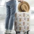 thumbnail image 2 of Highland Cow Sunflower Hat Boot Pattern Luggage Cover Fashion Suitcase Cover Baggage Covers Fit 25-28 Inch Luggage (Go Travel), 2 of 5