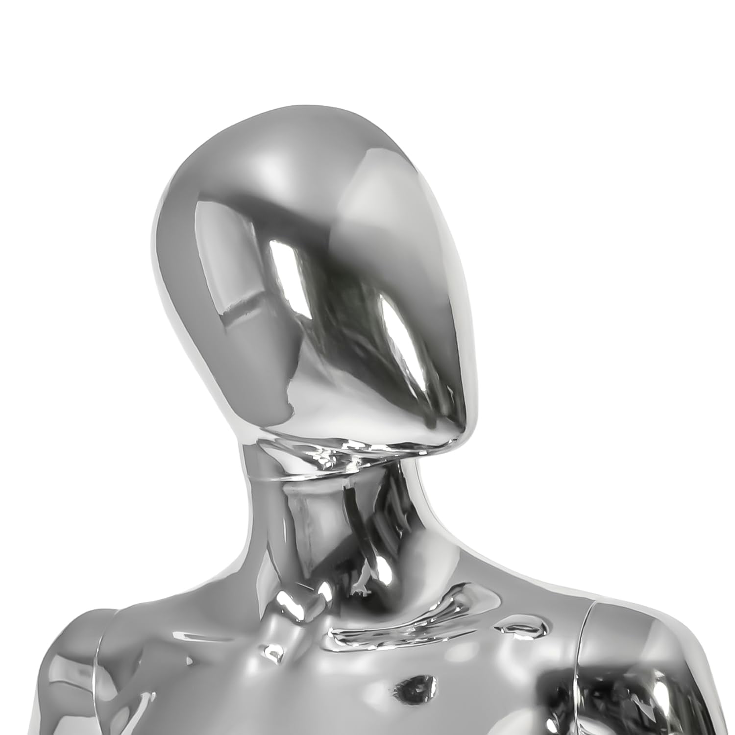 70 in Silvery Female Mannequin Dress Form Display - Manikin Torso Stand Realistic Full Body Mannequin for Retail Clothing Shops