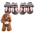 thumbnail image 1 of pares de botas para perros, zapatos para perros, botas antideslizantes para perros, protección para patas lesionadas, calcetines impermeables para perros, botas para mascotas, rosa, #2, 1 of 5