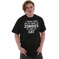 thumbnail image 4 of Push You into Zombies to Save My Cat Men's Graphic T Shirt Tees Brisco Brands M, 4 of 4