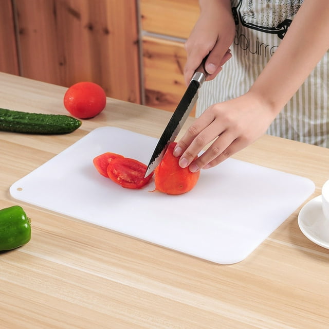 Cagogo under $5 Cutting Board, Plastic Cutting Board for Kitchen,Non-Slip Chopping Board with Handle,Dishwasher Safe Cutting Mat,Dual Sided Meat Vegetable Cutting Board