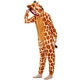 thumbnail image 6 of SWEETXIN Adult Halloween One-Piece Pajamas Giraffe Cosplay Costume Suit for Women and Men SizeM, 6 of 7