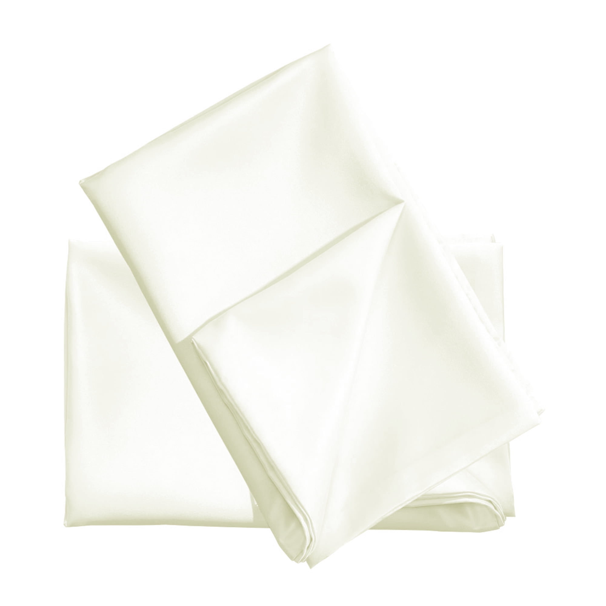 Unique Bargains 4 Pack Satin Pillowcases for Hair and Skin, Cream Standard