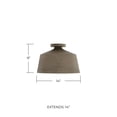 thumbnail image 3 of Capital Lighting 235311CY Quarry 14" Wide Semi-Flush Ceiling Fixture - Clay, 3 of 7