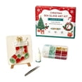 thumbnail image 2 of Christmas Sea Glass Mosaic DIY Art Kit, Handmade Christmas Decoration Craft Set, DIY Glass Artwork Making Kit with Tools and Stand, Creative Holiday Gift for Women Family Craft Lovers, 2 of 8