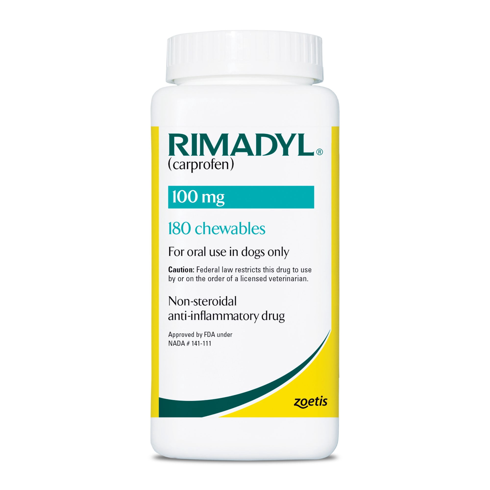 Rimadyl (carprofen) Chewable Tablets for Dogs, 100mg, NSAID for Dogs