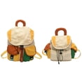 thumbnail image 2 of Colorblock Lightweight Nylon Daypack, Multi Pocket Waterproof Casual Rucksack With Padded Shoulder Straps For Outdoor Trips Picnic Day Travel Daily Carry Storage,A:8.7*5.7*9.5in, 2 of 8