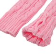 thumbnail image 5 of Bmisegm Winter Gloves Women Long Knitted Fingerless Wrist Warmers Textured Hand Mittens Cold Weather Arm Sleeves Pink, 5 of 5