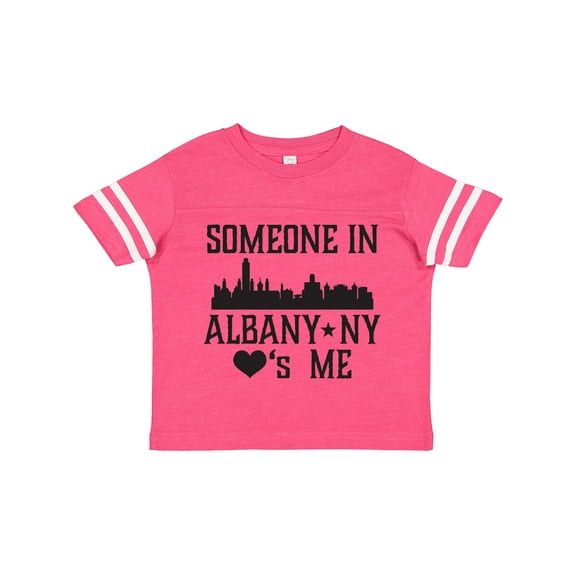 Inktastic Albany New York Skyline Someone Loves Me Boys or Girls Toddler T-Shirt