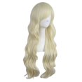 thumbnail image 2 of LinYooLi 28 Pouces/70 cm Perruque Synthétique Cheveux Longs Bouclés (Brun Blond Mélangé), 2 of 4