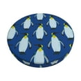 thumbnail image 6 of Uemuo Beautiful King Penguin Pattern Pattern Round Bar Stool Seat Covers Washable Stool Cushion Slipcover Elastic Bar Chair Covers-14 inch, 6 of 7