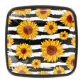 thumbnail image 1 of 4 Pcs Square Cabinet Handle Cupboard Knob Drawer Pulls Handle Sunflower Drawer Knobs with Screws Furniture Decoration, 1 of 5