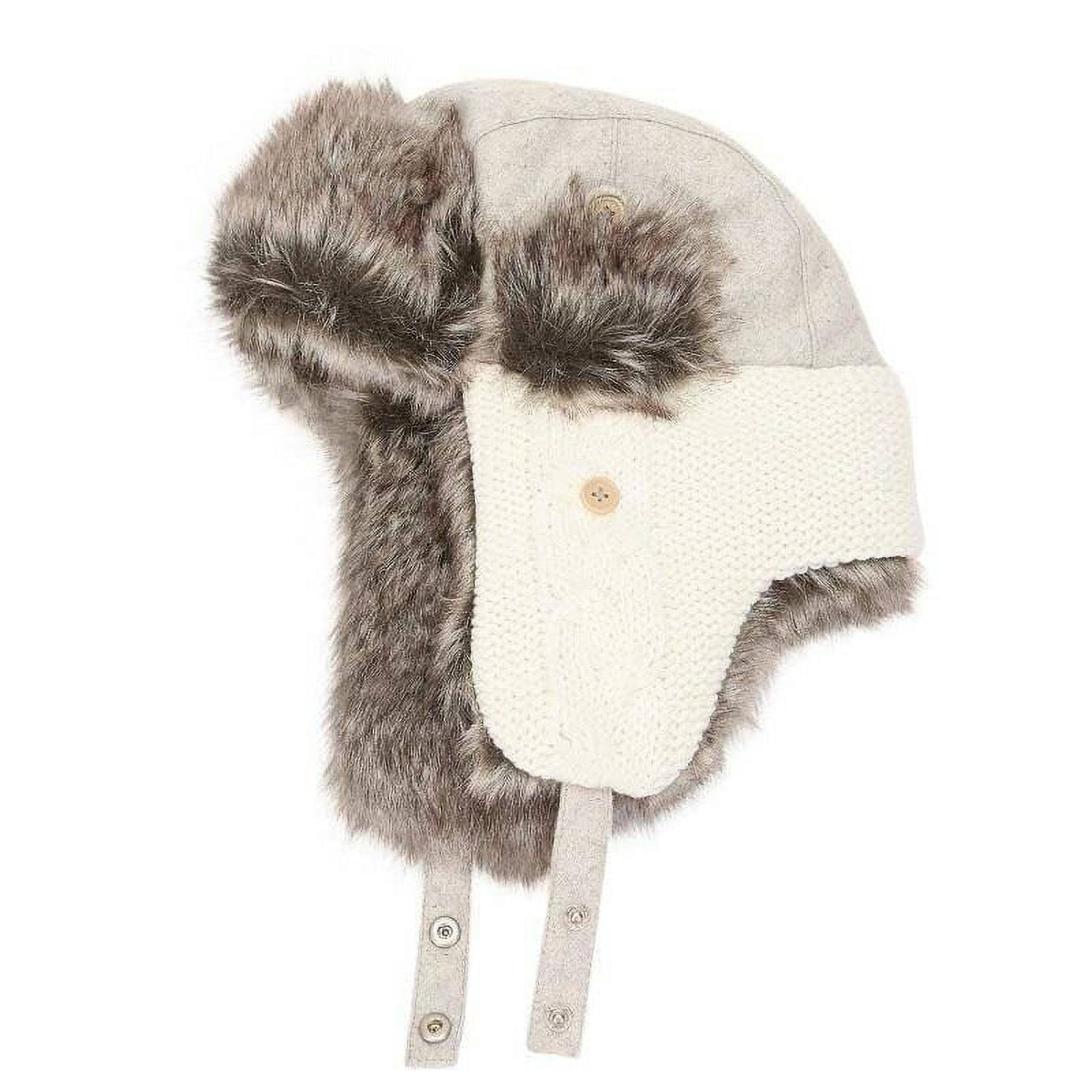 Wyeth cream faux fur sheep trapper hat U80002042283_24AW1_0.jpg main image 4