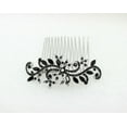 thumbnail image 3 of Faship Gorgeous Black Rhinestone Crystal Floral Hair Comb, 3 of 4