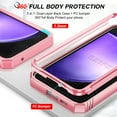 thumbnail image 6 of LeYi Compatible for Samsung Galaxy S23 FE Case with Camera Cover and 2Pack Screen Protector, Pink, 6 of 7