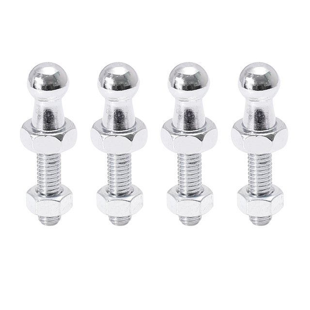 Unique Bargains 4Set 10mm Car Gas Strut Ball Studs Silver Tone for Gas Struts Shock