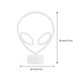thumbnail image 2 of Miangastore neon sign LED Decorative Lighting Alien Shape White 1Pcs for Room Decoration, 2 of 8