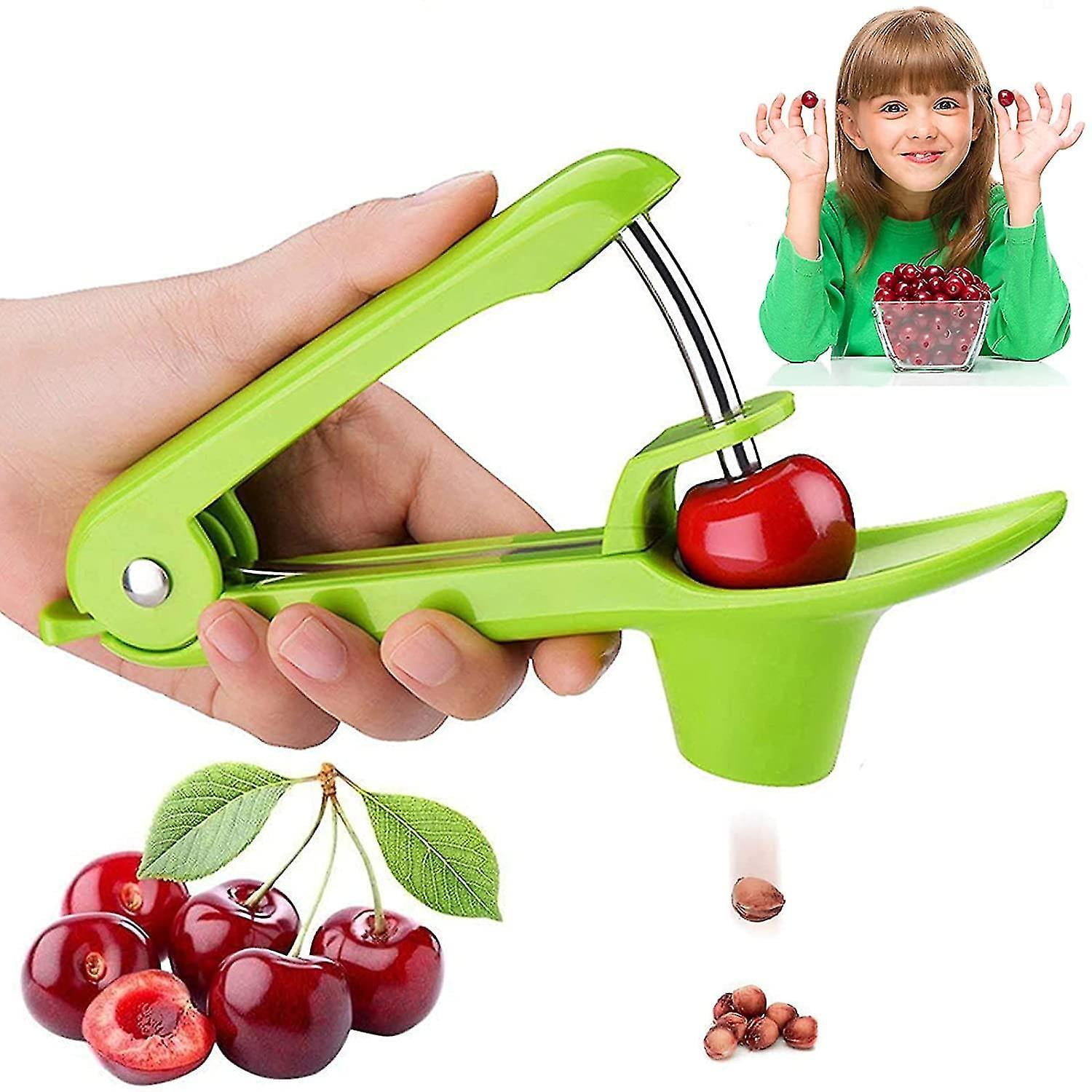 Cherry Pitter Tool Soft Fruit Pit Core Remover Portable Cherry Stoner Olive Pitter Remover For Making Jam,Cooking,Bake And Making Jelly 