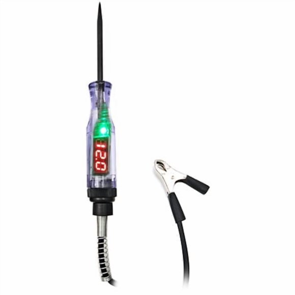 Woeilo 6V 12V 24V Portable Car Automotive Electric Digital Display Circuit Tester Car Truck Circuit Probe Test Pen Automotive Test Light Tester