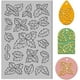 thumbnail image 1 of Lámina de textura de arcilla polimérica de caucho con hojas de menta, hoja de sello de arcilla de hoja para manualidades, para hacer joyas y aretes de arcilla DIY, tapete de arcilla, 1 of 8