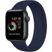 FnKer Solo Loop Band Compatible with Apple Watch Band SE Series 7/6, Soft Silicone Strap with no Clasps or Buckles