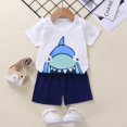 thumbnail image 4 of Conjunto de ropa SUPFANS para bebés y niños pequeños, camisetas y pantalones cortos de 12 a 5 años, 4 of 6