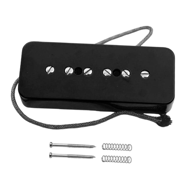 Blinkol Accessoires d'Instrument de Musique pour Guitare Électrique, Réponse Dynamique Sensible, Col Noir