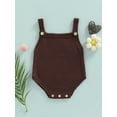 thumbnail image 2 of Bagilaanoe Newborn Baby Boys Girls Knit Romper Sleeveless Spaghettic Strap One Piece Knitted Jumpsuits 3M 6M 12M 18M Bodysuits, 2 of 8
