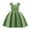 Green, variant on Girls Summer Dress with Ruffle Sleeves and Bow Tie Detail for Spring Childrens Day Celebration