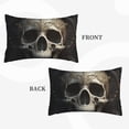 thumbnail image 2 of Xecao Gold Pattern Skull for Decorative Throw Pillow Case for Couch,Sofa or Bed Set,Pillow Cover for Sofa Home Decor Ideal Gift-16"x24", 2 of 6