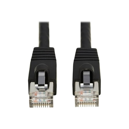 Eaton Tripp Lite Series Cat8 40G Snagless SSTP Ethernet Cable RJ45 M/M PoE Black 2 ft. 0.6 m