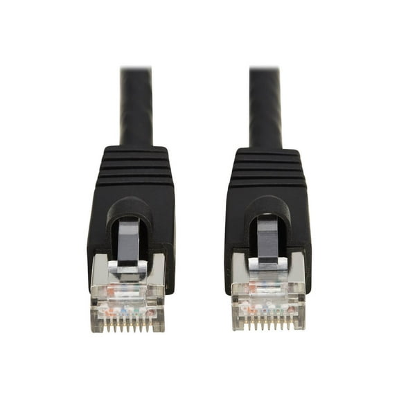 Eaton Tripp Lite Series Cat8 40G Snagless SSTP Ethernet Cable RJ45 M/M PoE Black 2 ft. 0.6 m