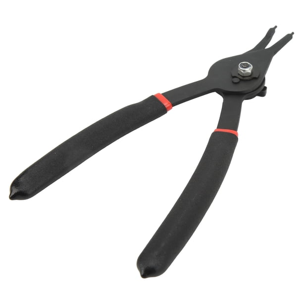Alicates de anillo a presión de 8 pulgadas, herramienta de retención de bloqueo de palanca de cambios de Circlip externo interno de alta resistencia, recta