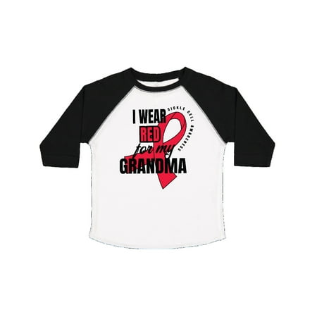 

Inktastic Sickle Cell Awareness I Wear Red For My Grandma Gift Toddler Boy or Toddler Girl T-Shirt