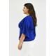 thumbnail image 2 of Blusa Roman Fashion con jareta Tallas Extras Azul rey 42, 2 of 7