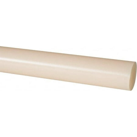 

Made in USA 4 Long 1-3/8 Diam Nylon 6/6 Plastic Rod Natural (Color)