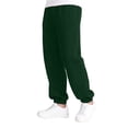 thumbnail image 2 of Splozh Boys Wide Leg Pants Girls Wide Leg Sweatpants Kids Baggy Casual Elastic Waist Track Sweat Pants with Pockets Streetwear,Dark Green,9-10 Years, 2 of 6