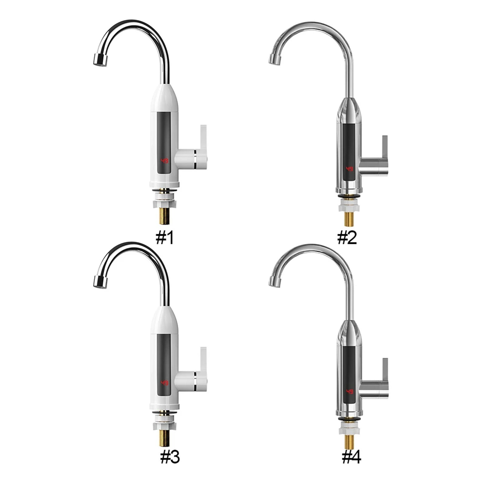 Electric Hot Water Heater Faucet, 3000W Kitchen Instant Heating Faucet,360 Degree Rotation LCD Digital For Kitchen Bathroom ,Made to Last