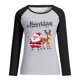thumbnail image 4 of Camisas de manga larga ligeras con cuello redondo de Navidad para mujer Camisas de túnica de otoño para mujer Tops de otoño Pompotops  FGAJ10255, 4 of 6
