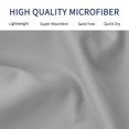 thumbnail image 7 of PiccoCasa Microfiber fast-drying Sand Free Beach Travel Towel 30"x60" Light Grey, 7 of 7