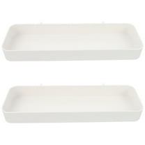 2 Pcs Clear Pegboard Accessories Storage Box Hole Attachments