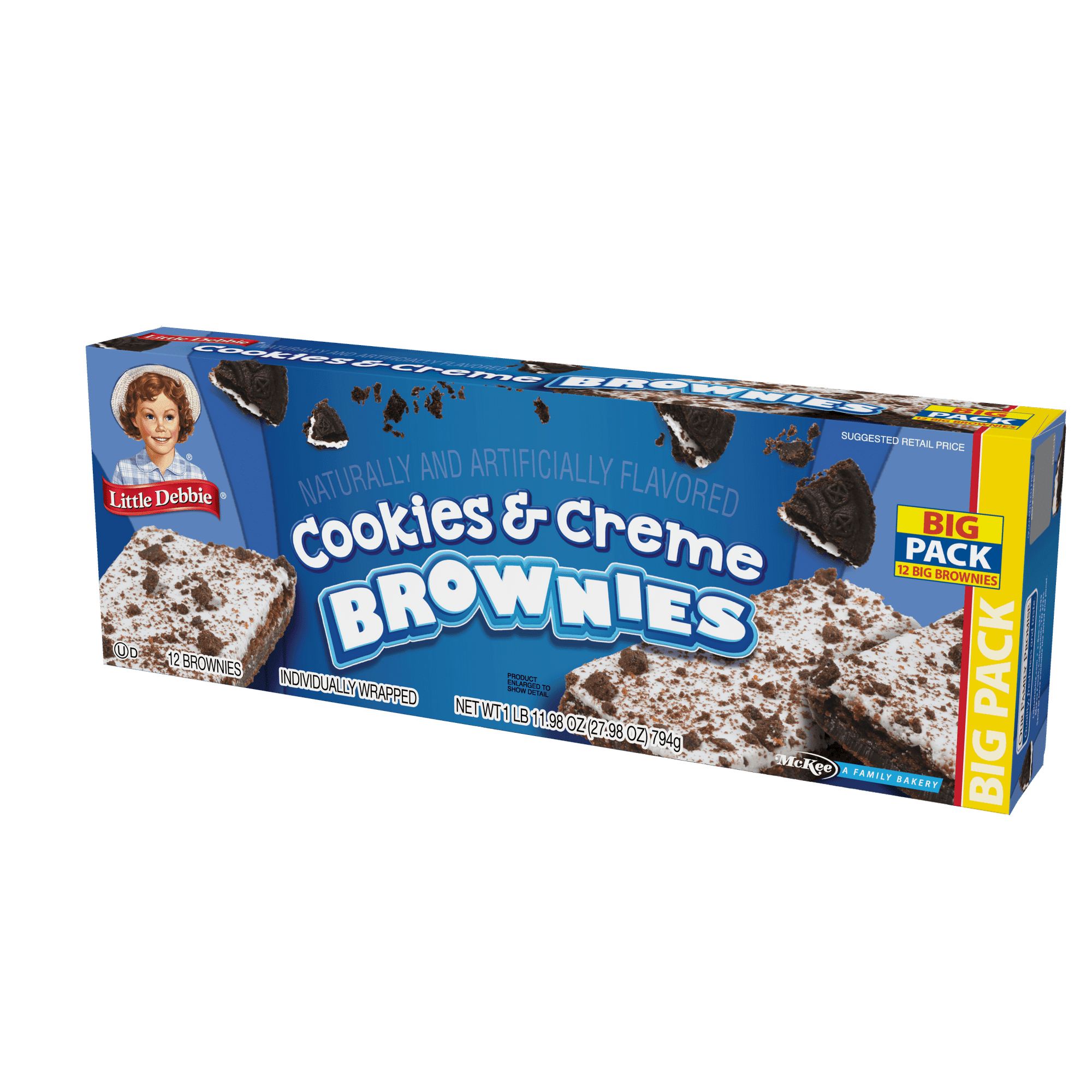 Little Debbie Big Pack Cookies & Creme Brownies - 3 pack