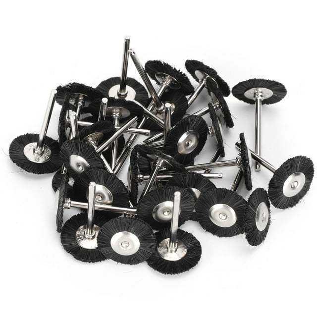 Brush Wheel Flat Brush Wheel Mini Brush Wheel Wood Carving Brush Wheel Rust Removal Tool 30Pcs Brush Wheel Flat Mini Wood Carving Rust/Corrosion/Paint Removal Polishing Tools