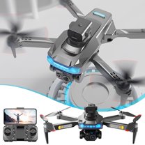 Drone for Kids 10-12, Wifi FPV Drone with 4K HD Esc Camera Altitude Hold Mode Foldable Rc Drone Quadcopter Fly, Route Fly, Altitude Hold, Headless Mode, Black, One Size