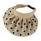 thumbnail image 5 of Sombrero de sol plegable para mujer, gorra de ala ancha, visera, gorra de playa de verano para Caqui, 5 of 9