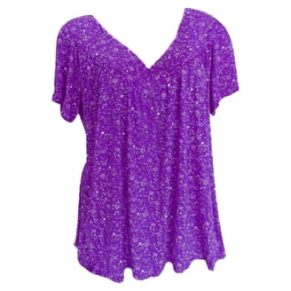 Women's Short Sleeve Ruffle V-Neck T-Shirt - Soft, Breathable Eyelet Top, Loose Fit For Summer, Casual Wear