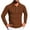 Brown, variant on Men's Knit Shirts Lapel Long Sleeve Shirt Fashion Button Solid Color Slim Fit Tee Shirts