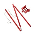 thumbnail image 2 of Light Stand with Stake Double Hook Lantern Hanger Adjustable Simple Installation Red, 2 of 10