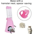 thumbnail image 3 of Minzimin 1piece Hamster Water Bottle, Little Pet Automatic Drinking Bottle with Food Container Base Hut Hanging Water Feeding Bottles Auto Dispenser for Small Animals, 3 of 6